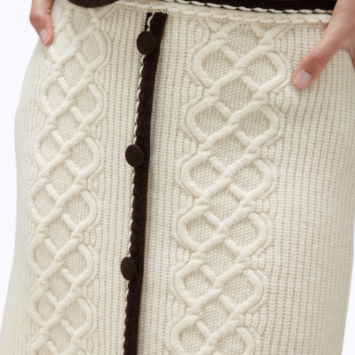 Wool Blend Mini Skirt
