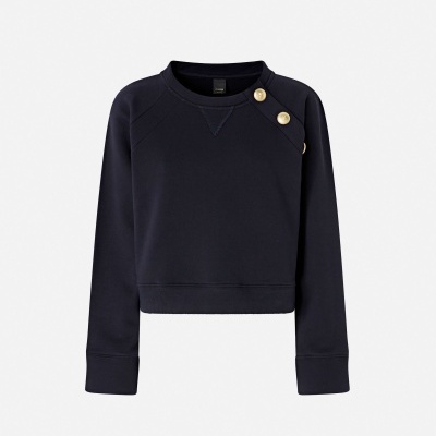 Sweatshirt with buttons