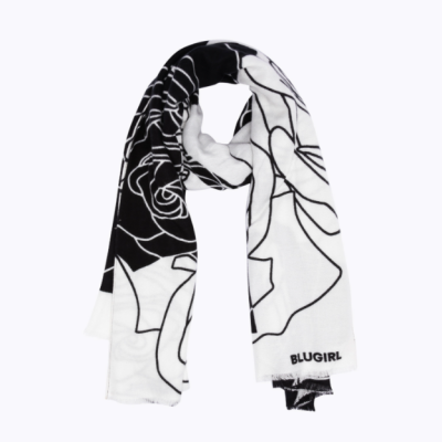 Color Block Stole Roses