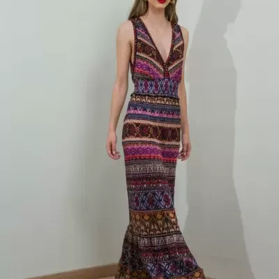 Long Knit Dress Celia