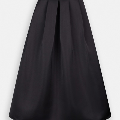 Taffeta midi skirt