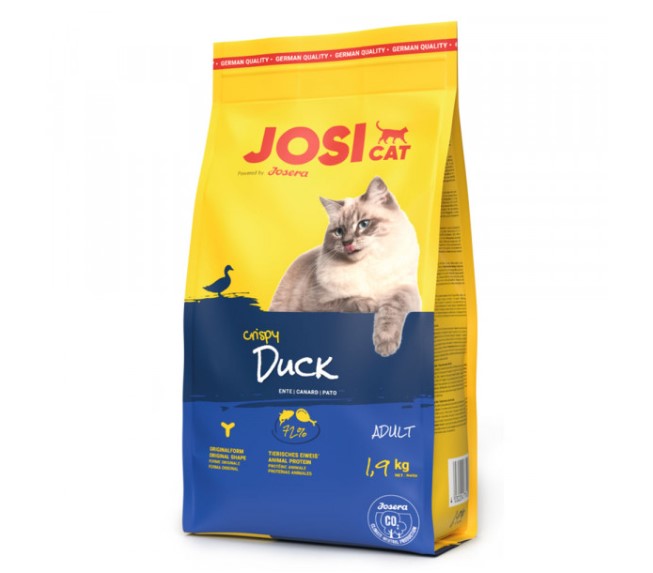 JosiCat Crispy Duck - Ração Seca para Gato Adulto - Pato JosiCat Crispy Duck - Ração Seca para Gato Adulto - Pato