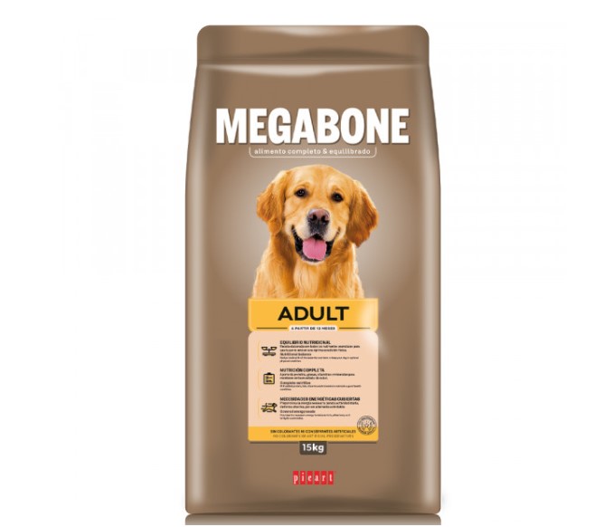 Picart Megabone - Cão Adulto - 3 kg - opção de pack econômico Picart Megabone - Cão Adulto - 3 kg - opção de pack econômico