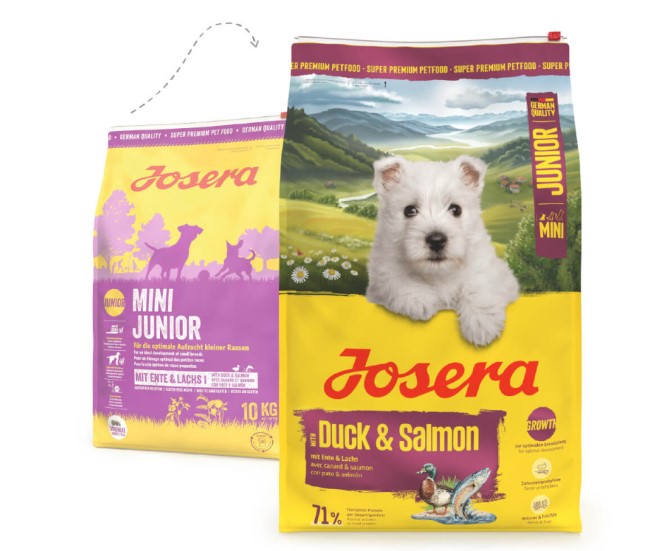 Josera Mini Junior - Ração Seca para Cão Puppy Mini  - 4,5 kg - opção de pack economia Josera Mini Junior - Ração Seca para Cão Puppy Mini  - 4,5 kg - opção de pack economia