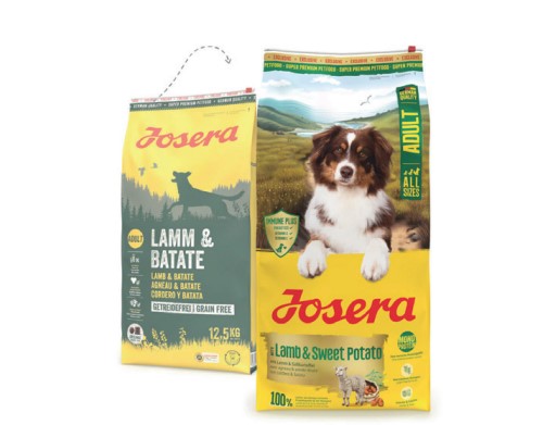 Josera Grainfree - Ração Seca para Cão - Super Premium - Borrego e Batata Doce - 12,5 Kg - opção de pack econômico Josera Grainfree - Ração Seca para Cão - Super Premium - Borrego e Batata Doce - 12,5 Kg - opção de pack econômico