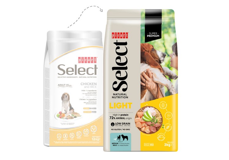 Picart Select Premium Cão Light Adulto - Frango e Arroz - 3 kg - opção de pack econômico Picart Select Premium Cão Light Adulto - Frango e Arroz - 3 kg - opção de pack econômico