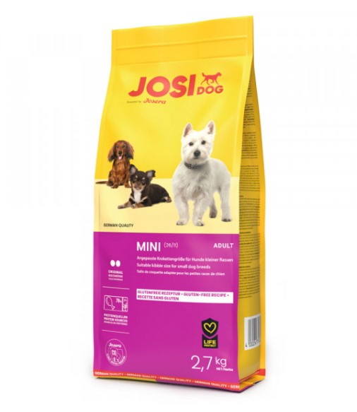 JosiDog Mini - Ração Seca para Cão Adulto Mini - 2,7 kg - pack econômico disponível JosiDog Mini - Ração Seca para Cão Adulto Mini - 2,7 kg - pack econômico disponível
