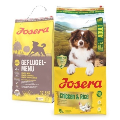 Josera Poultry Menu - Ração para Cão Adulto - Menu de Aves - 12,5 Kg - opção de pack econômico