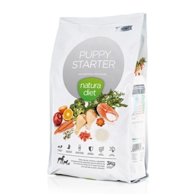 NATURA DIET PUPPY STARTER - ração para cães premium - 3 kg - opção de pack econômico 2 x 12 kg