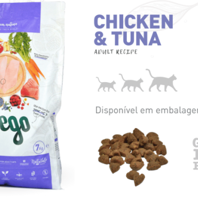 Ração para gatos adultos Super premium Grain free Weego - frango e atum - 1,5 kg - pack econômico disponível