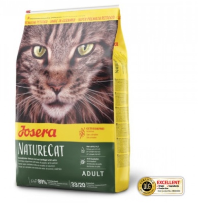 Josera NatureCat - Ração Seca sem Cereais para Gato - 2 kg - opção de packs econômicos