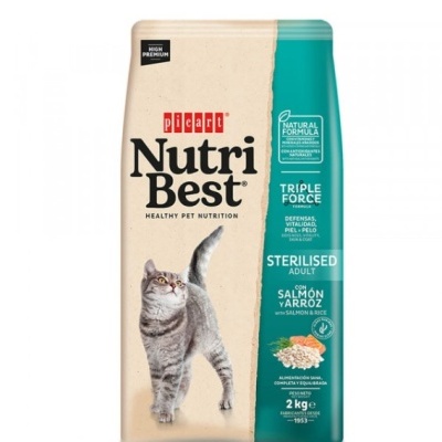 Picart Nutribest High Premium Gato Esterilizado - Salmão e Arroz . opção pack econômico