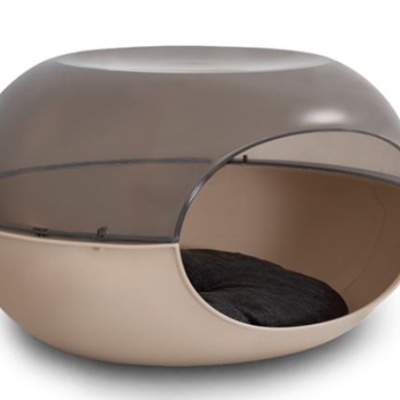 CASOTA PLÁSTICO "LUNA FUME" C/ COLCHÃO - 57x38x31 CM