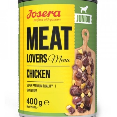Josera Meat Lovers - Alimento húmido de Frango e Pato - filhotes - pack 6 unids