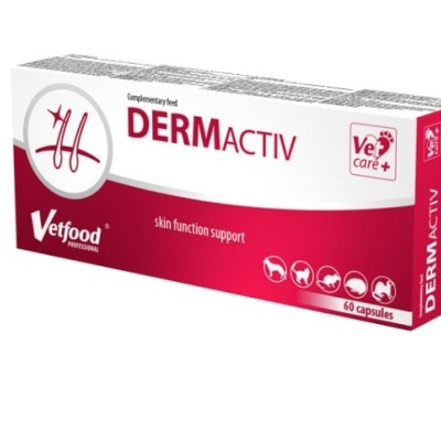 Vetfood - Dermactiv - Suplemento para a queda de pelo e dermatose