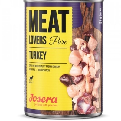 Josera Meat Lovers - Alimento húmido com Carne 100% de peru - pack 6 unids Josera Meat Lovers - Alimento húmido com Carne 100% de peru - pack 6 unids