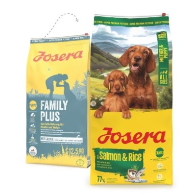 Josera Family Plus - Ração para Cachorros e Cadelas Lactantes - Salmão - 12,5 kg - opção de Pack economia Josera Family Plus - Ração para Cachorros e Cadelas Lactantes - Salmão - 12,5 kg - opção de Pack economia