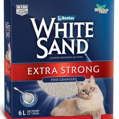 White Sand - Areia aglomerante Odor Lock para gato - 6 L
