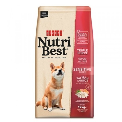 Picart Nutribest  Puppy Sensitive - Salmão e Arroz - 3 KG - opção pack economia