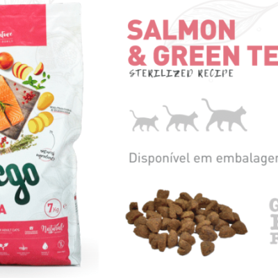 Ração para gatos adultos Super premium Grain free Weego - Salmão e chá verde - 1,5 kg - pack econômico disponível Ração para gatos adultos Super premium Grain free Weego - Salmão e chá verde - 1,5 kg - pack econômico disponível