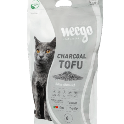 Areia / litter Weego Charcoal 100% Tofu - 6 L