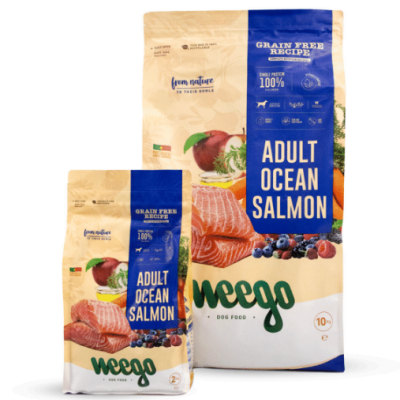Weego - grain free - ocean salmon - super premium - Todas as raças - opção de pack econômico Weego - grain free - ocean salmon - super premium - Todas as raças - opção de pack econômico