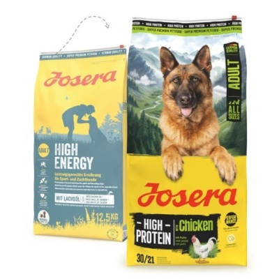 Josera High Energy - Ração Seca para Cães Ativos - Salmão - 12,5 Kg - opção de pack econômico