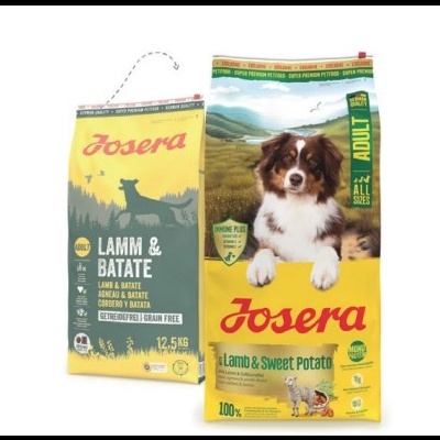 Josera Grainfree - Ração Seca para Cão - Super Premium - Borrego e Batata Doce - 12,5 Kg - opção de pack econômico