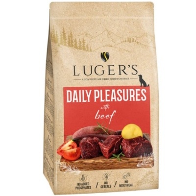 Luger's Daily Pleasures - Ração seca para cão adulto super premium - Carne de Vaca - opção de Pack econômico Luger's Daily Pleasures - Ração seca para cão adulto super premium - Carne de Vaca - opção de Pack econômico