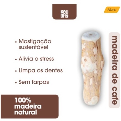 Pedaço de madeira natural para mastigação de madeira de café
