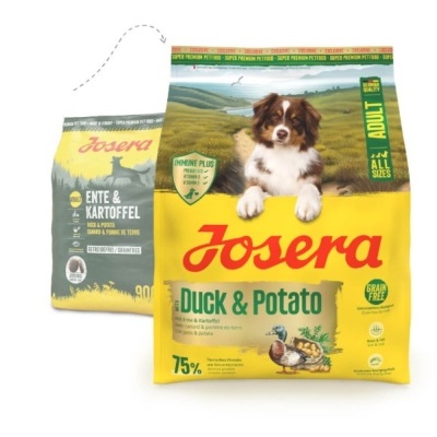 Josera Grainfree - Ração Seca para Cão Adulto - Pato e Batata - 4,5 kg - pack econômico disponível Josera Grainfree - Ração Seca para Cão Adulto - Pato e Batata - 4,5 kg - pack econômico disponível
