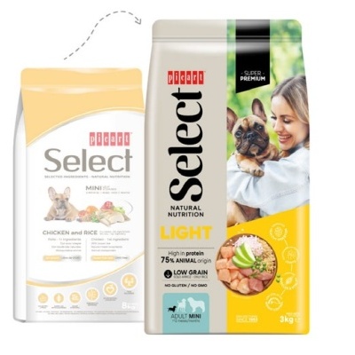 Picart Select Premium Cão Mini Light Adulto - Frango e Arroz - 3 kg - opção de pack econômico Picart Select Premium Cão Mini Light Adulto - Frango e Arroz - 3 kg - opção de pack econômico