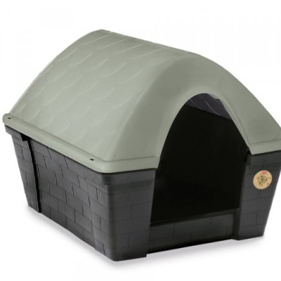 Casota de plástico Happy Home para cães - tamanhos M e G