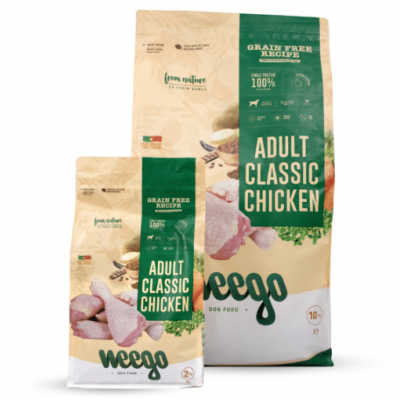 Weego adultos grain free- supre premium -  frango - raças médias e grandes - opção de pack econômico Weego adultos grain free- supre premium -  frango - raças médias e grandes - opção de pack econômico