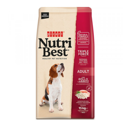Picart Nutribest Cão Adulto cães médios - Frango e  arroz- 3 kg - pack econômico disponível Picart Nutribest Cão Adulto cães médios - Frango e  arroz- 3 kg - pack econômico disponível