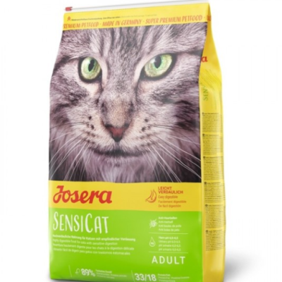 Josera SensiCat - Ração Seca para Gato Adulto com Sensibilidades -2 kg - opção de pack econômico