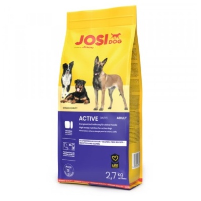 JosiDog Active - Ração para Cão Adulto Ativo - 2,7 kg - opção de packs econômicos JosiDog Active - Ração para Cão Adulto Ativo - 2,7 kg - opção de packs econômicos