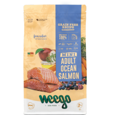 Weego - grain free - super premium - ocean salmon - Para raças pequenas - opção de pack econômico Weego - grain free - super premium - ocean salmon - Para raças pequenas - opção de pack econômico