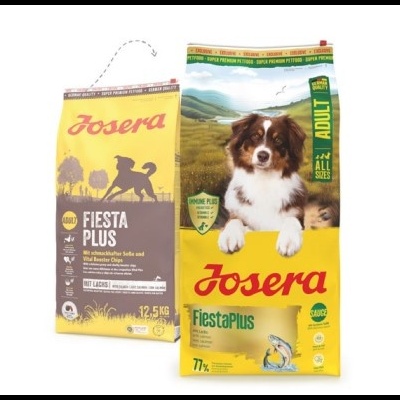 Josera Fiesta Plus - Ração para Cão Adulto - Salmão - 12,5 Kg - opção de pack econômico Josera Fiesta Plus - Ração para Cão Adulto - Salmão - 12,5 Kg - opção de pack econômico