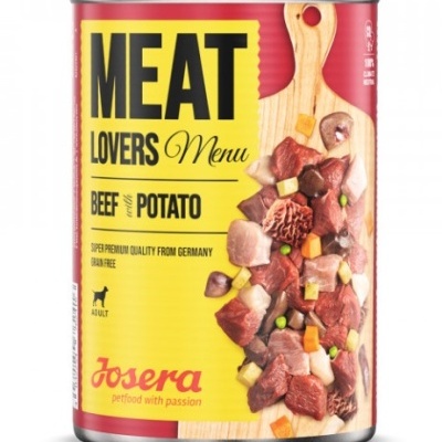 Josera Meat Lovers - Alimento húmido Menu carne de vaca e batata Josera Meat Lovers - Alimento húmido Menu carne de vaca e batata