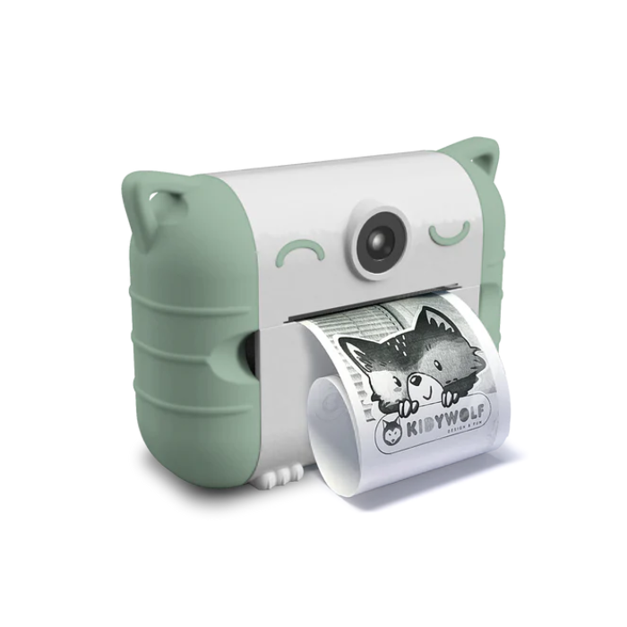 Máquina Fotográfica com impressão: Verde | KidyWolf Máquina Fotográfica com impressão: Verde | KidyWolf