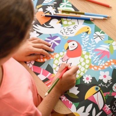 Poster para colorir: Floresta Tropical | Poppik