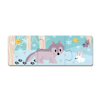 Puzzle: Pegadas de Animais | Janod