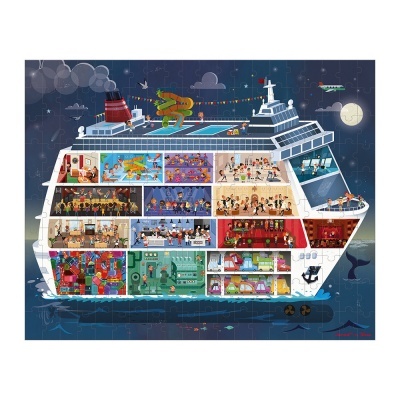 Puzzle: Navio de Cruzeiro [100 e 200 peças] | Janod