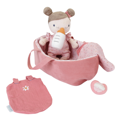 Baby Rosa com Alcofa: Little Pink Flowers | Little Dutch