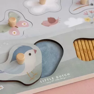 Puzzle de Encaixe Flowers & Butterflies | Little Dutch