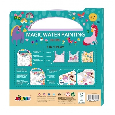 Activities & Water Painting Book: Unicorns | AVENIR