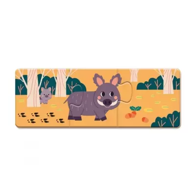 Puzzle: Pegadas de Animais | Janod