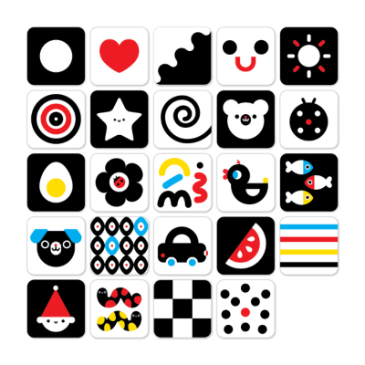 Cartões de Alto Contraste [0 e 3 meses] | Banana Panda