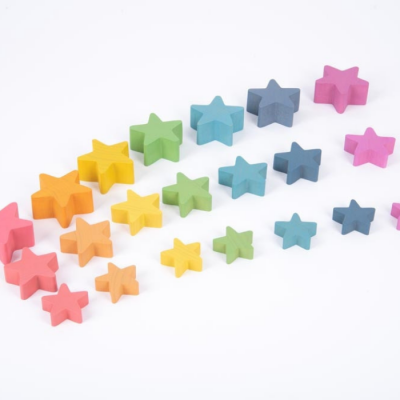 Estrelas de madeira Arco-Íris | Tickit